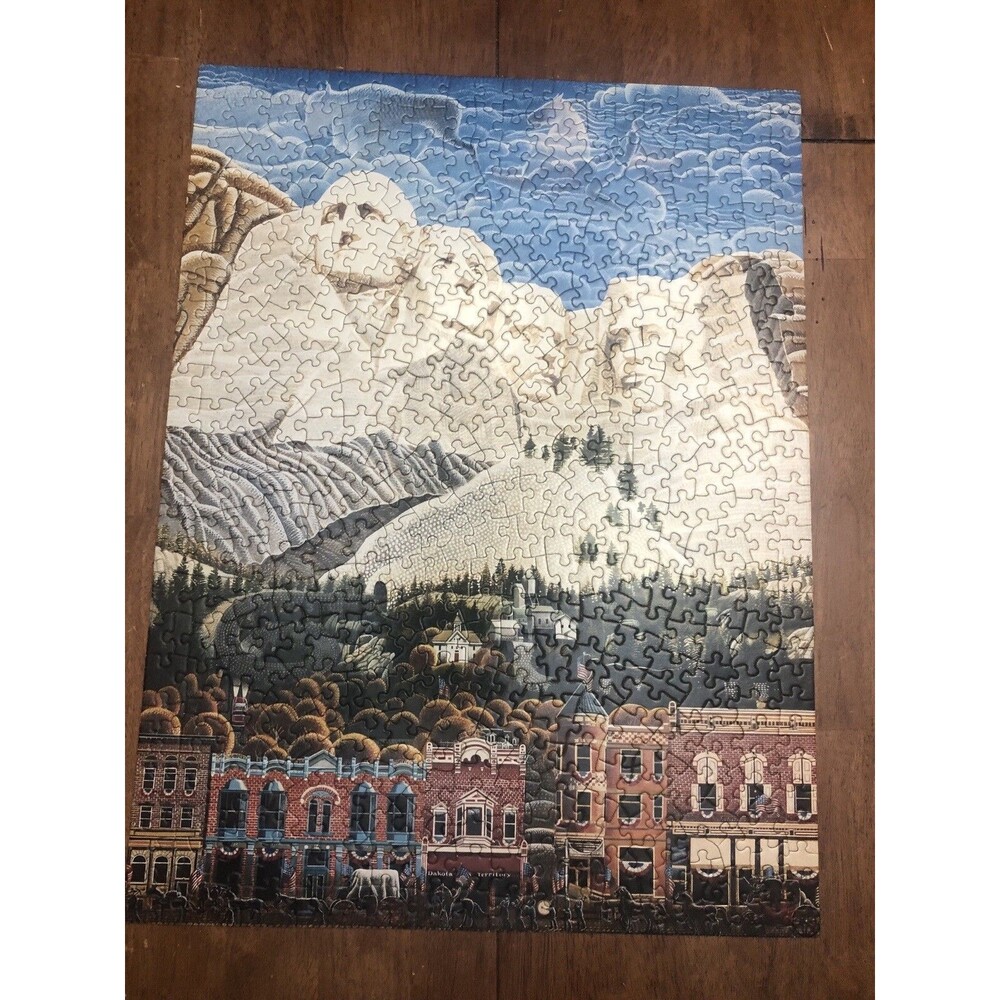 1995 Vintage Mt Rushmore Great American Puzzle Factory #858 COMPLETE